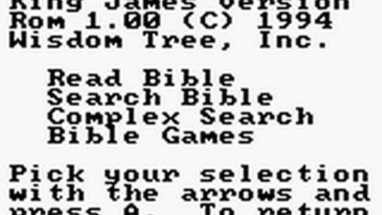 Screenshot King James Bible for Use on Game Boy 1