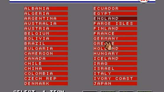 Screenshot Wembley International Soccer 3