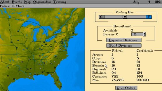 Screenshot Edward Grabowski's: The Blue & The Gray 2
