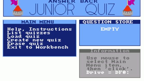 Screenshot Answer Back: Junior Quiz 2