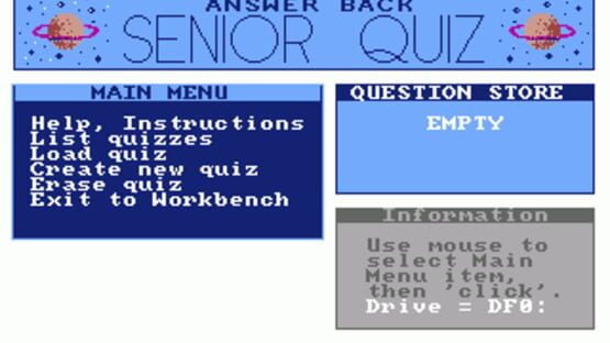 Cover Answer Back: Senior Quiz