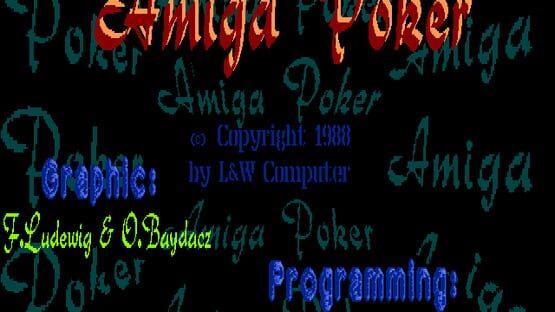Screenshot Amiga Poker 1