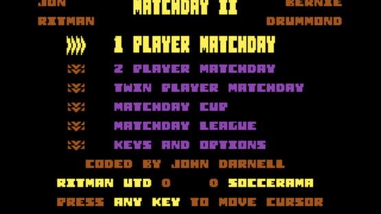 Screenshot Match Day II 2