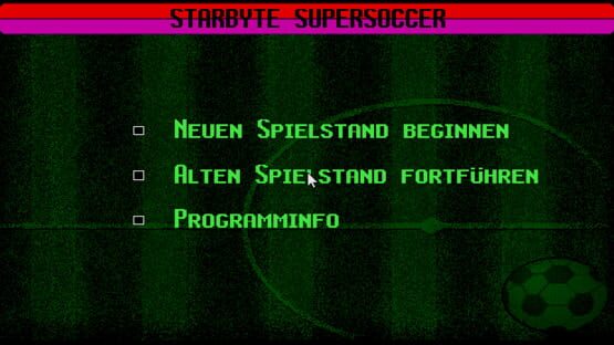 Screenshot Starbyte Super Soccer 1