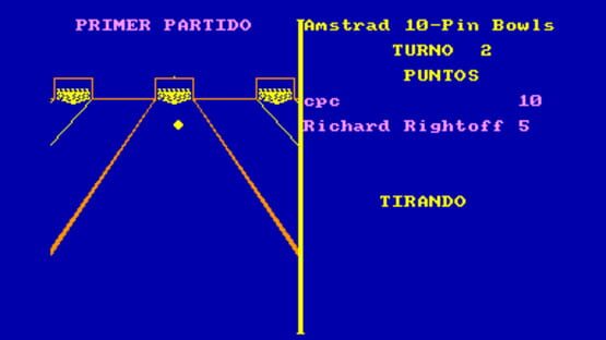 Screenshot Amstrad 10-Pin Bowls 1