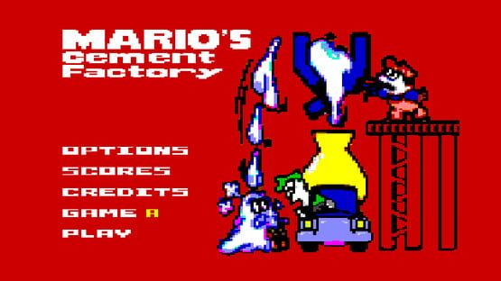 Screenshot Mario's Cement Factory C64 1