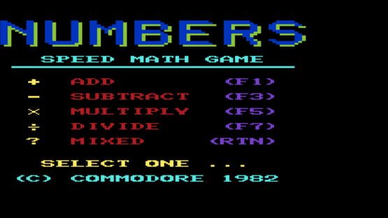 Screenshot Elementary math / Bingo Math 3