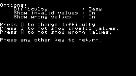 Screenshot Apple II Sudoku 2
