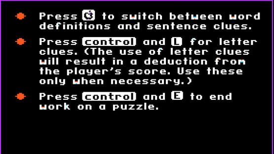 Screenshot Oliver's Crosswords 2