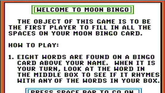 Screenshot Moon Bingo 3