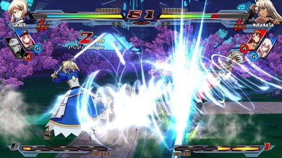 Screenshot Nitroplus Blasterz: Heroines Infinite Duel 1