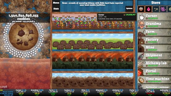 Screenshot Cookie Clicker 1