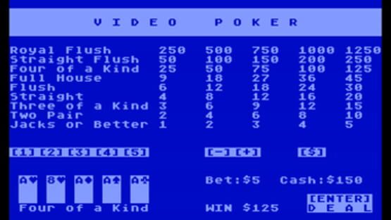 Screenshot Jacks or Better Video Poker 2
