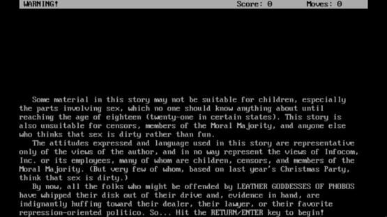 Screenshot Leather Goddesses of Phobos 2
