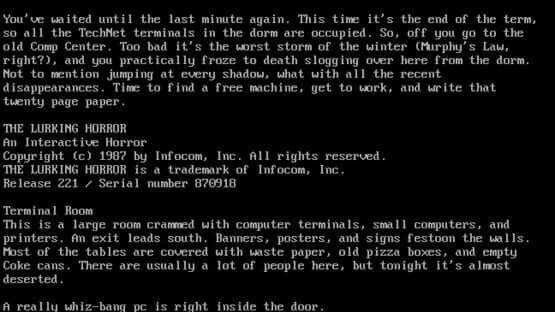 Screenshot The Lurking Horror 2