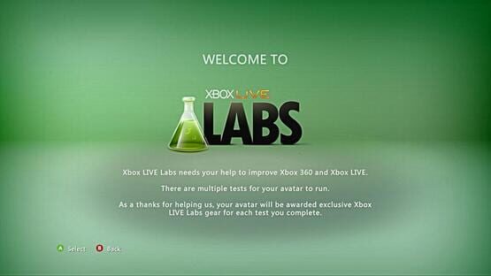 Screenshot Xbox Live Labs 1