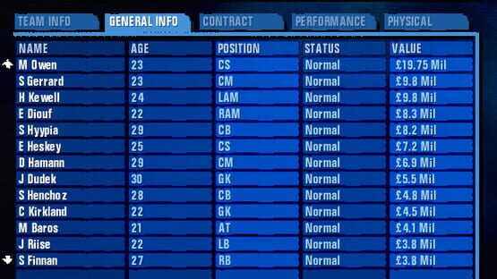 Screenshot Premier Manager 2003-04 2